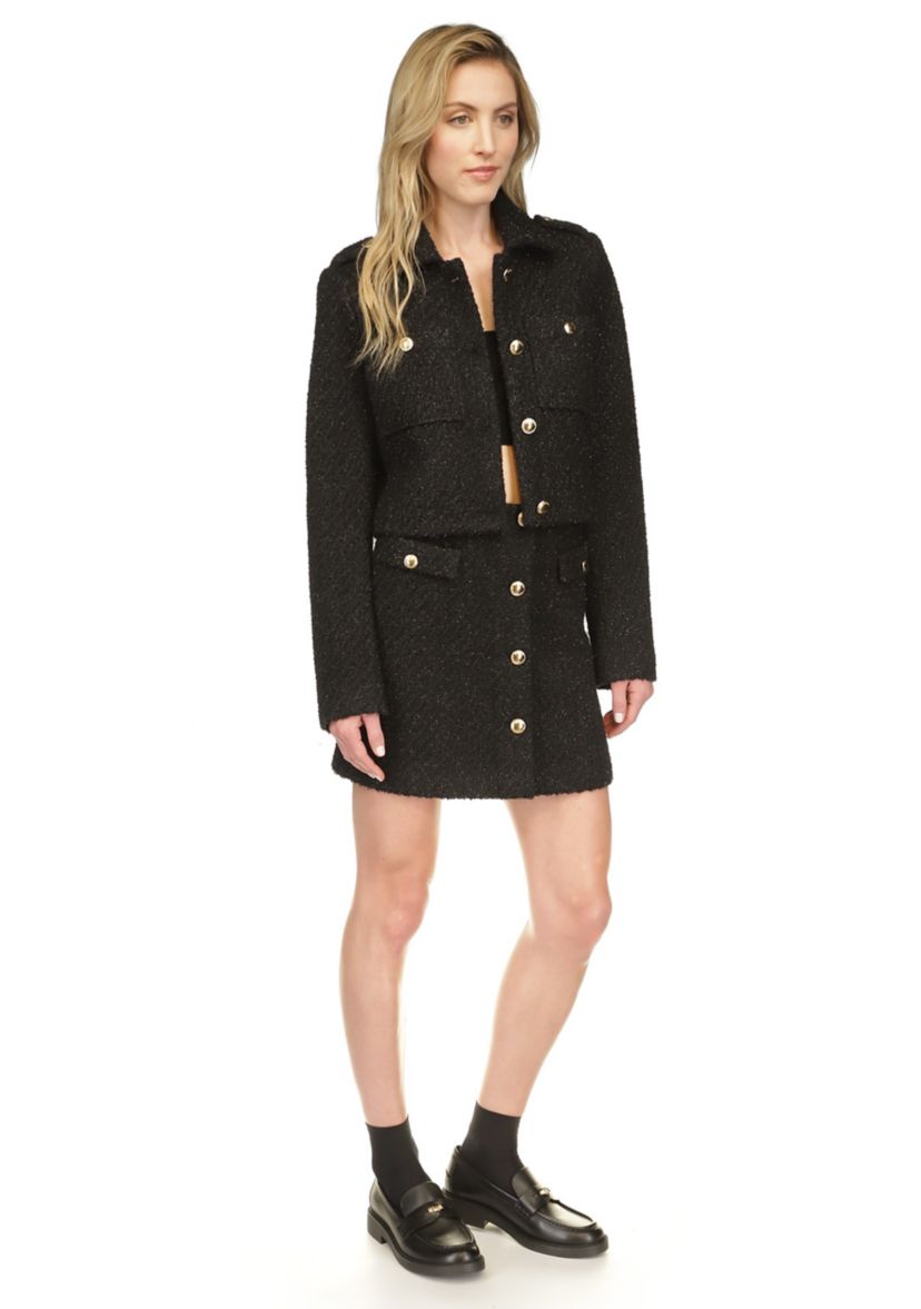 Womens Tweed Collared Jacket 