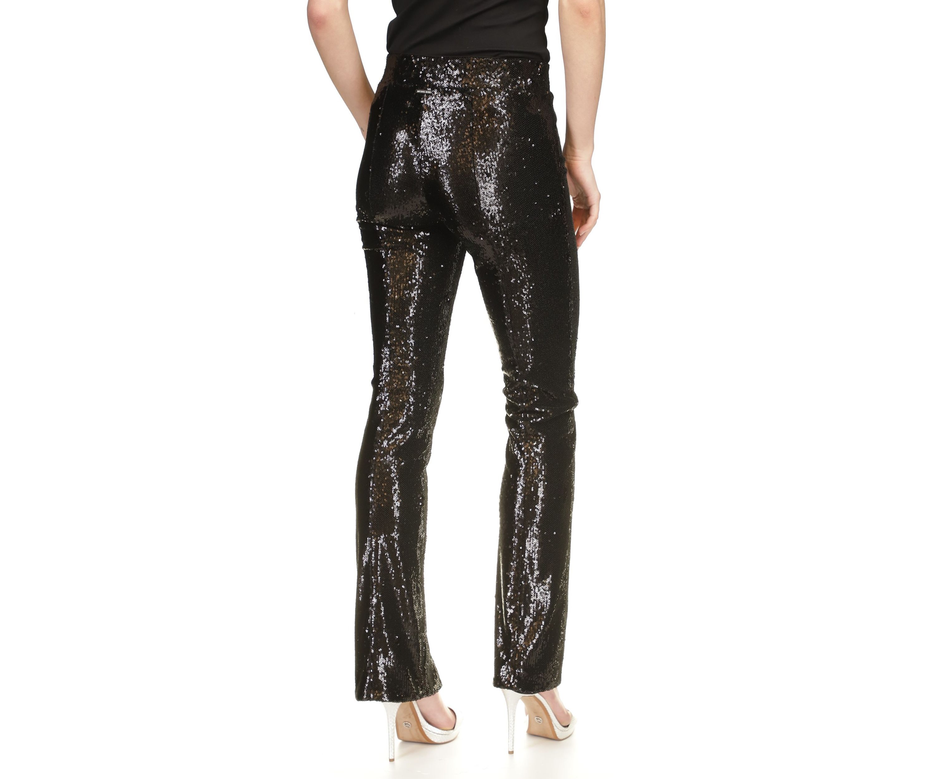 Womens Split Hem Sequin Pants