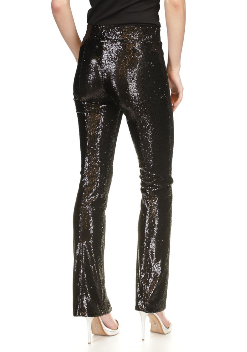 Womens Split Hem Sequin Pants