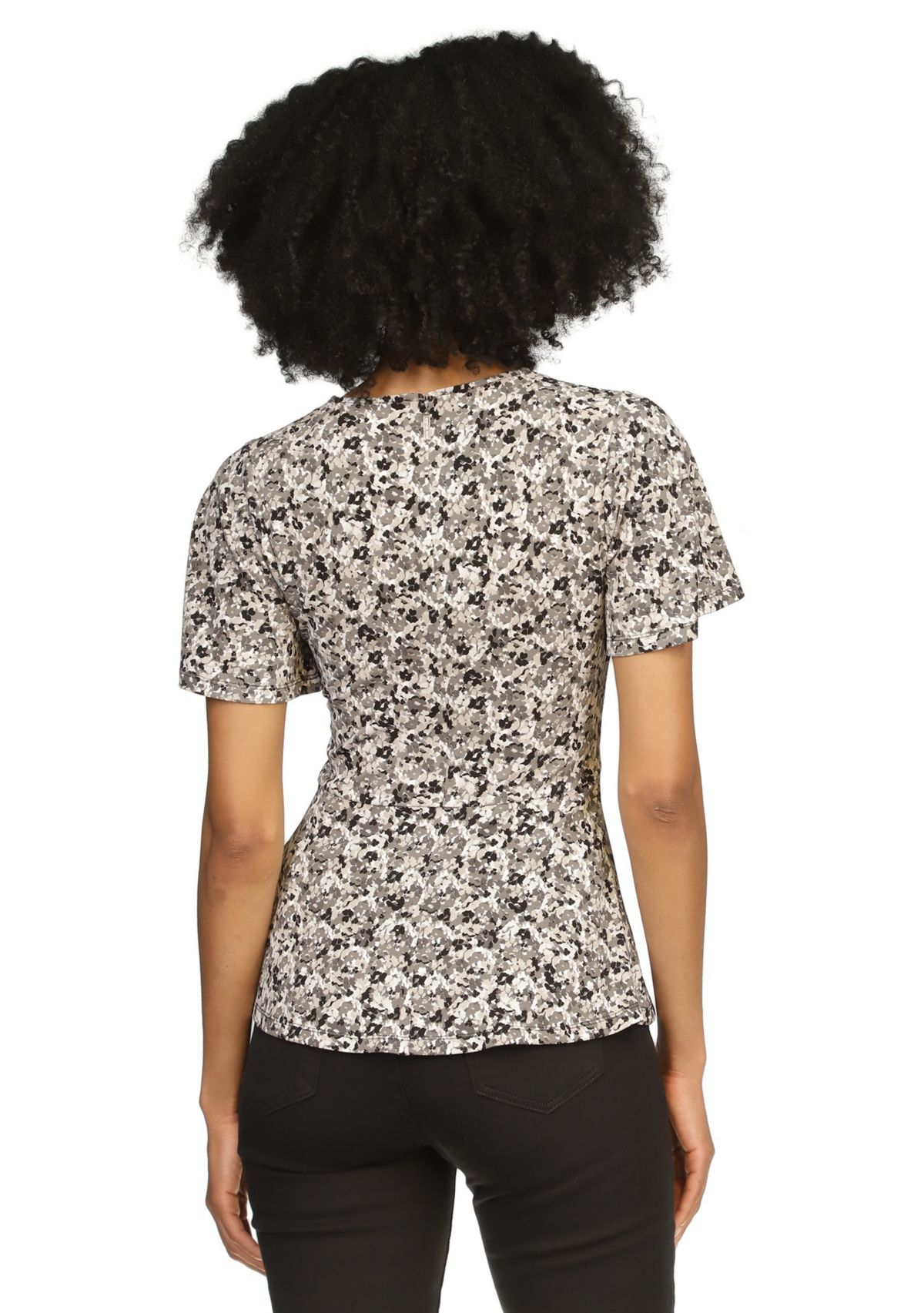 Womens Ditsy Floral Printed Blouse