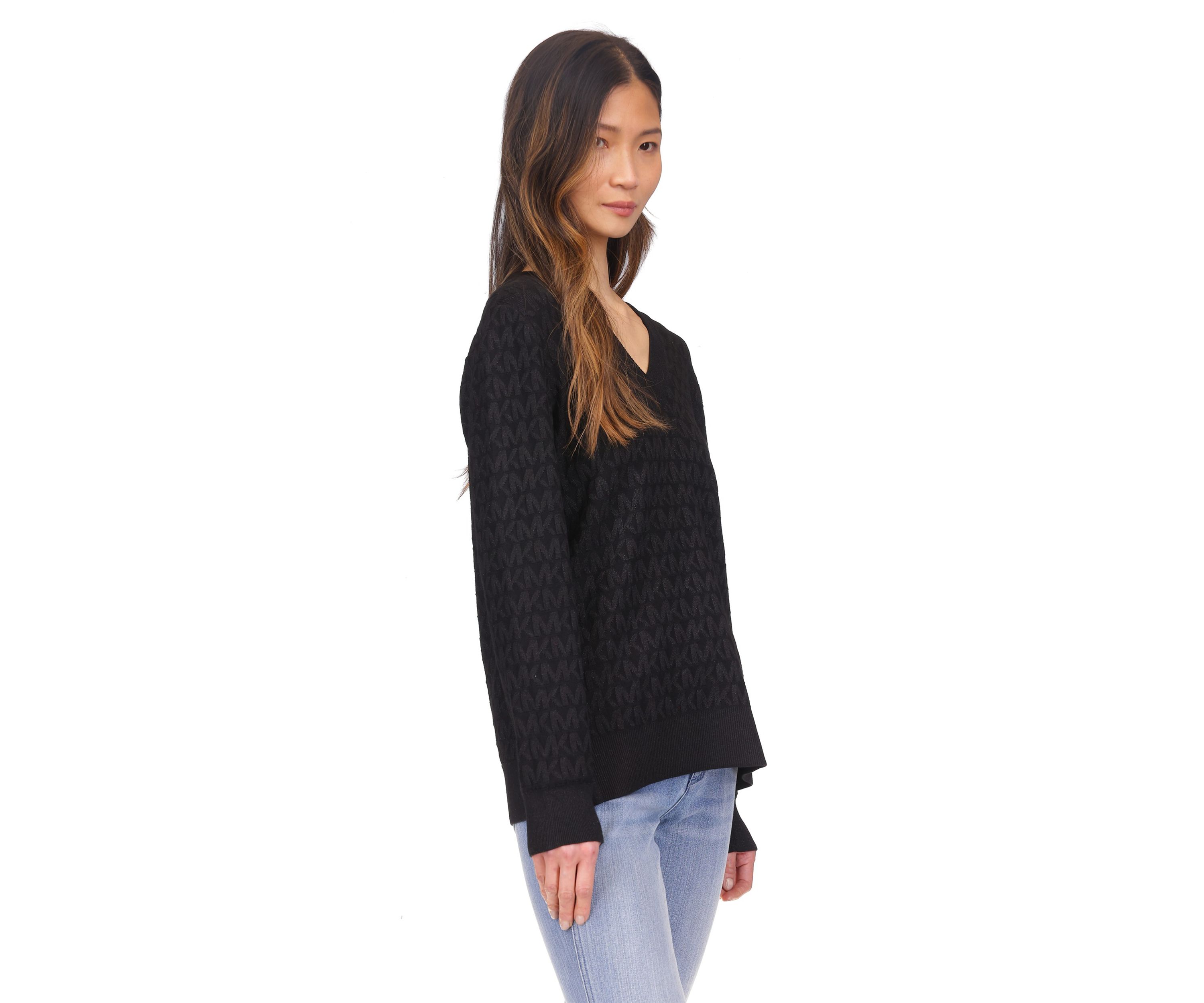 Womens Long Sleeve V-Neck Sweater 