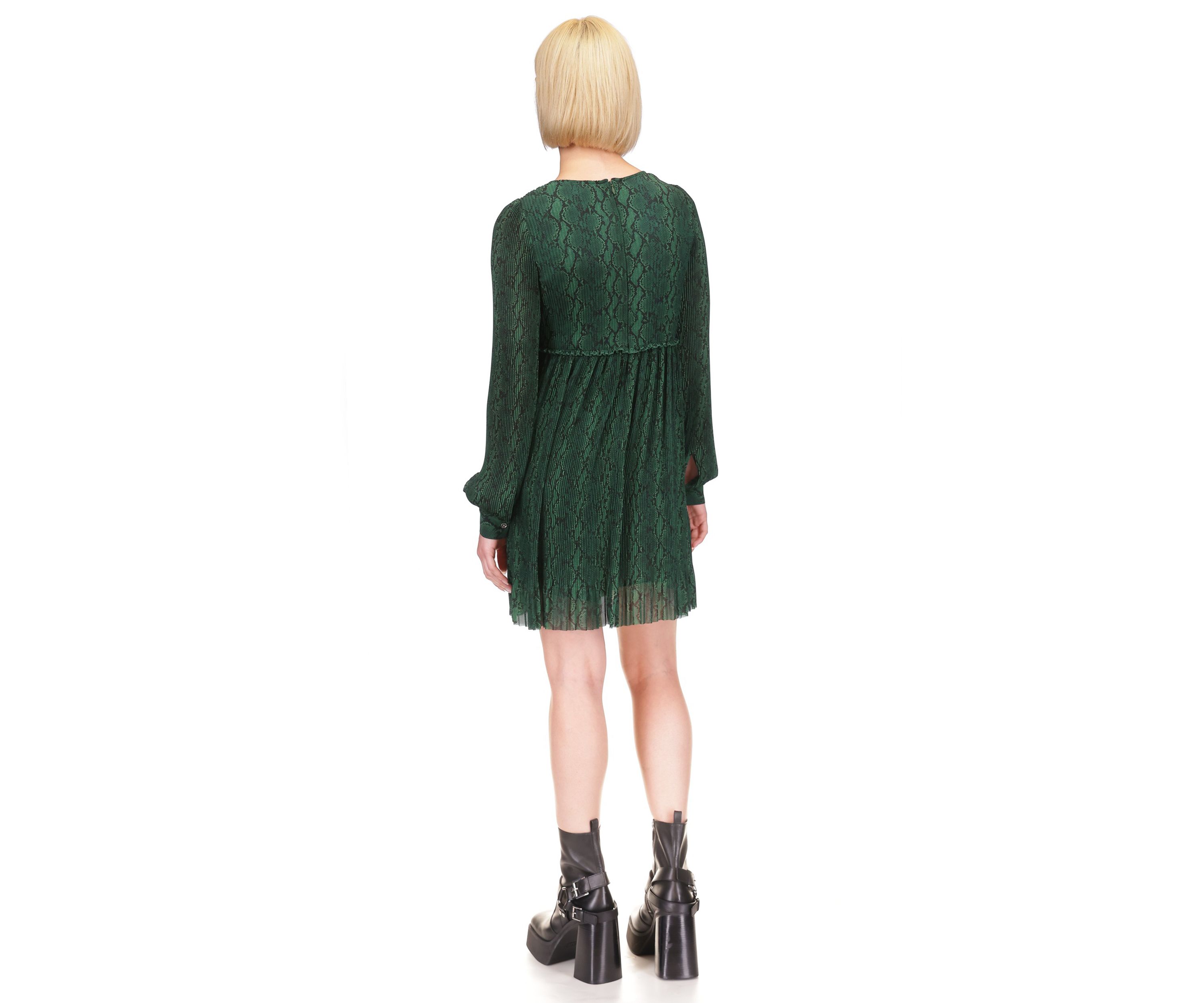Womens Pleated Mini Dress