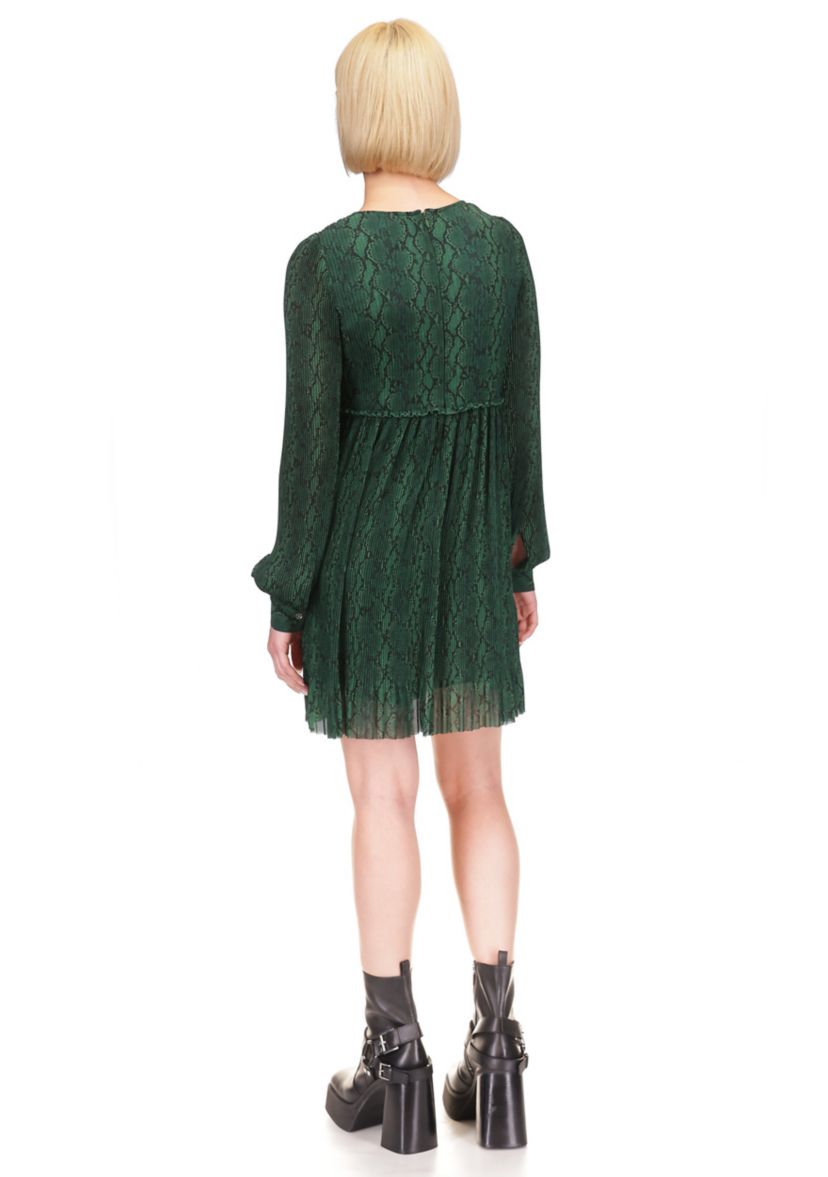 Womens Pleated Mini Dress