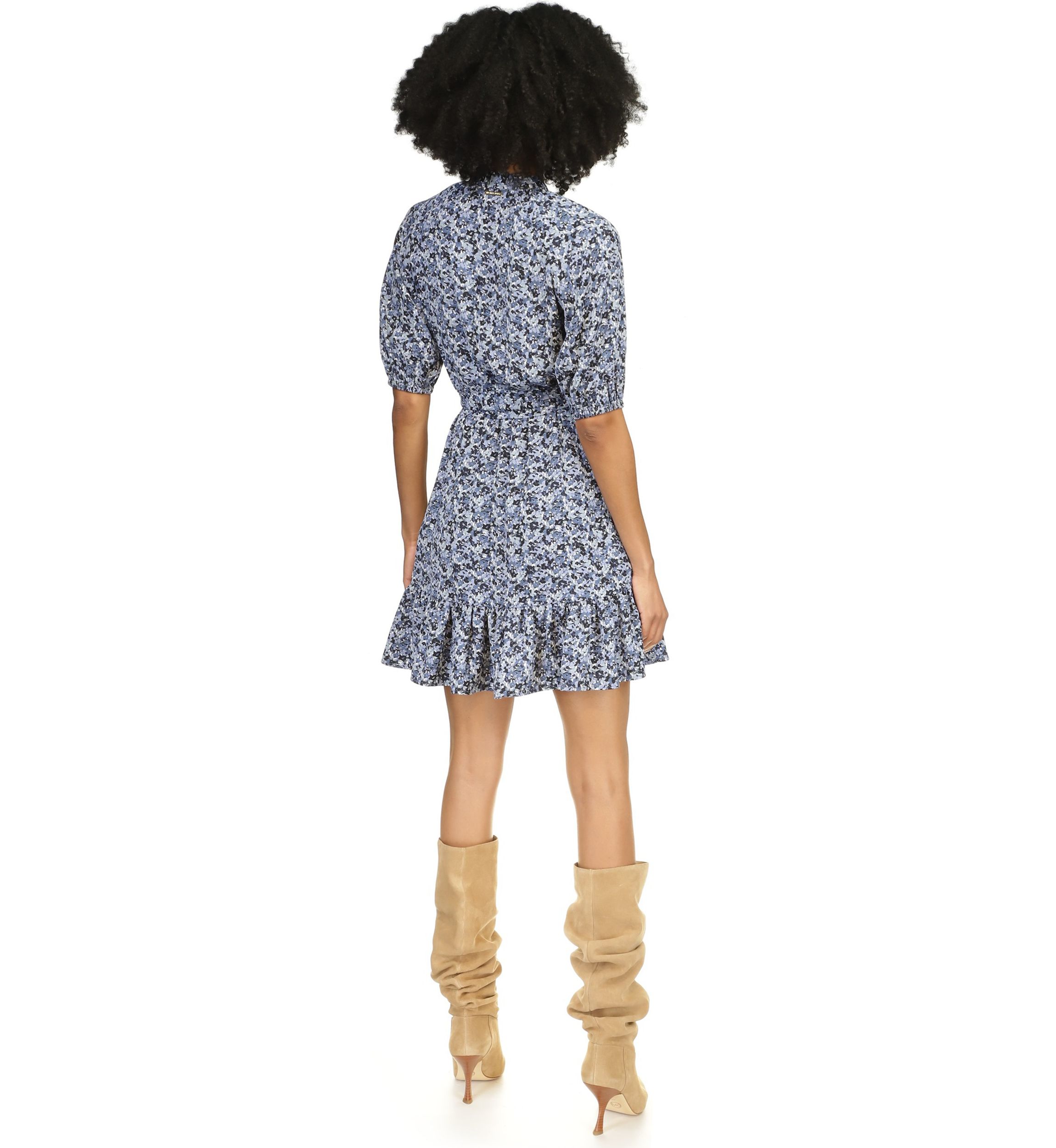 Violas Short Sleeve Midi Dress