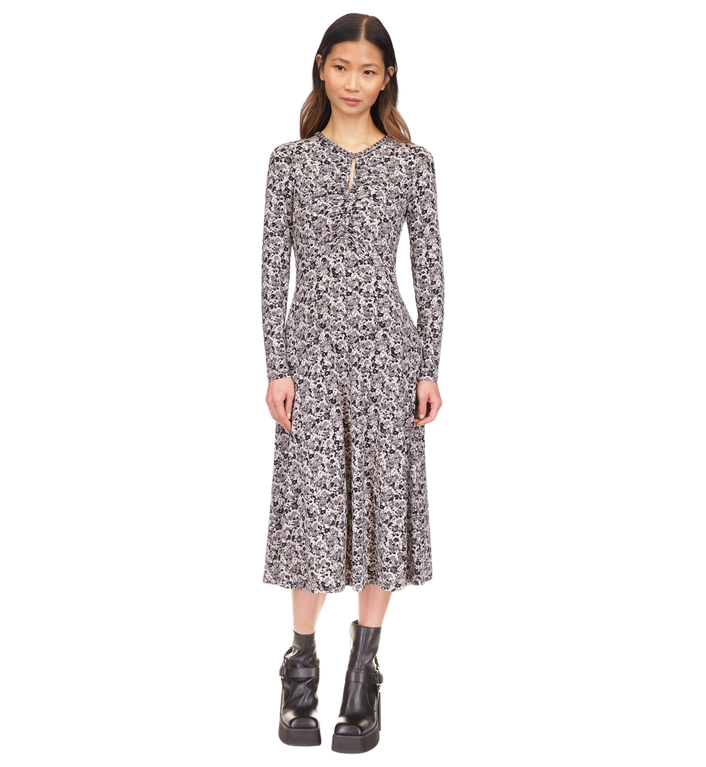 Womens Ditsy Floral Printed Dress