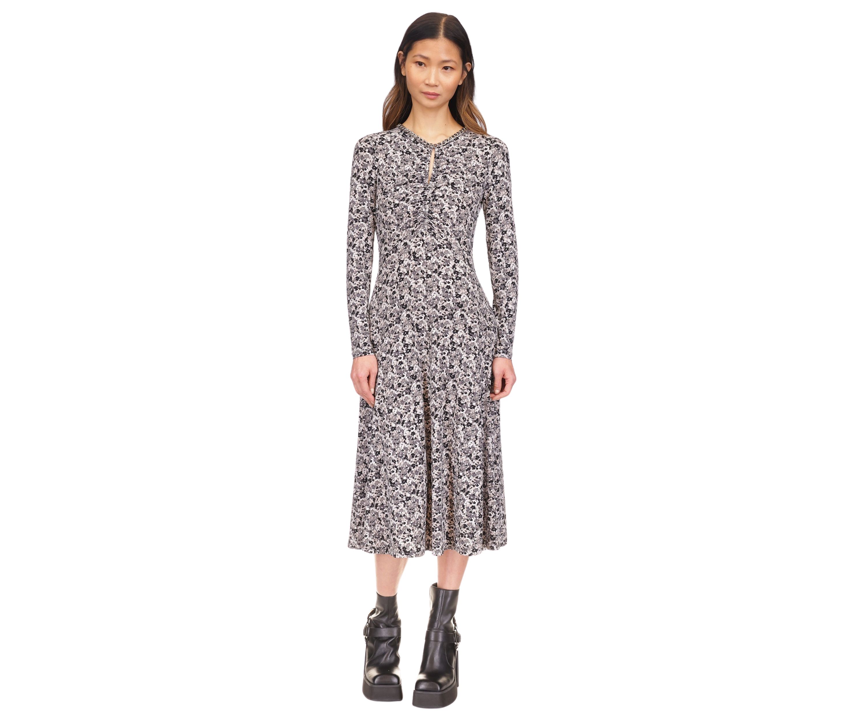 Womens Ditsy Floral Printed Dress