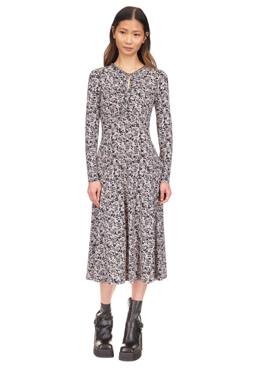 Womens Ditsy Floral Printed Dress