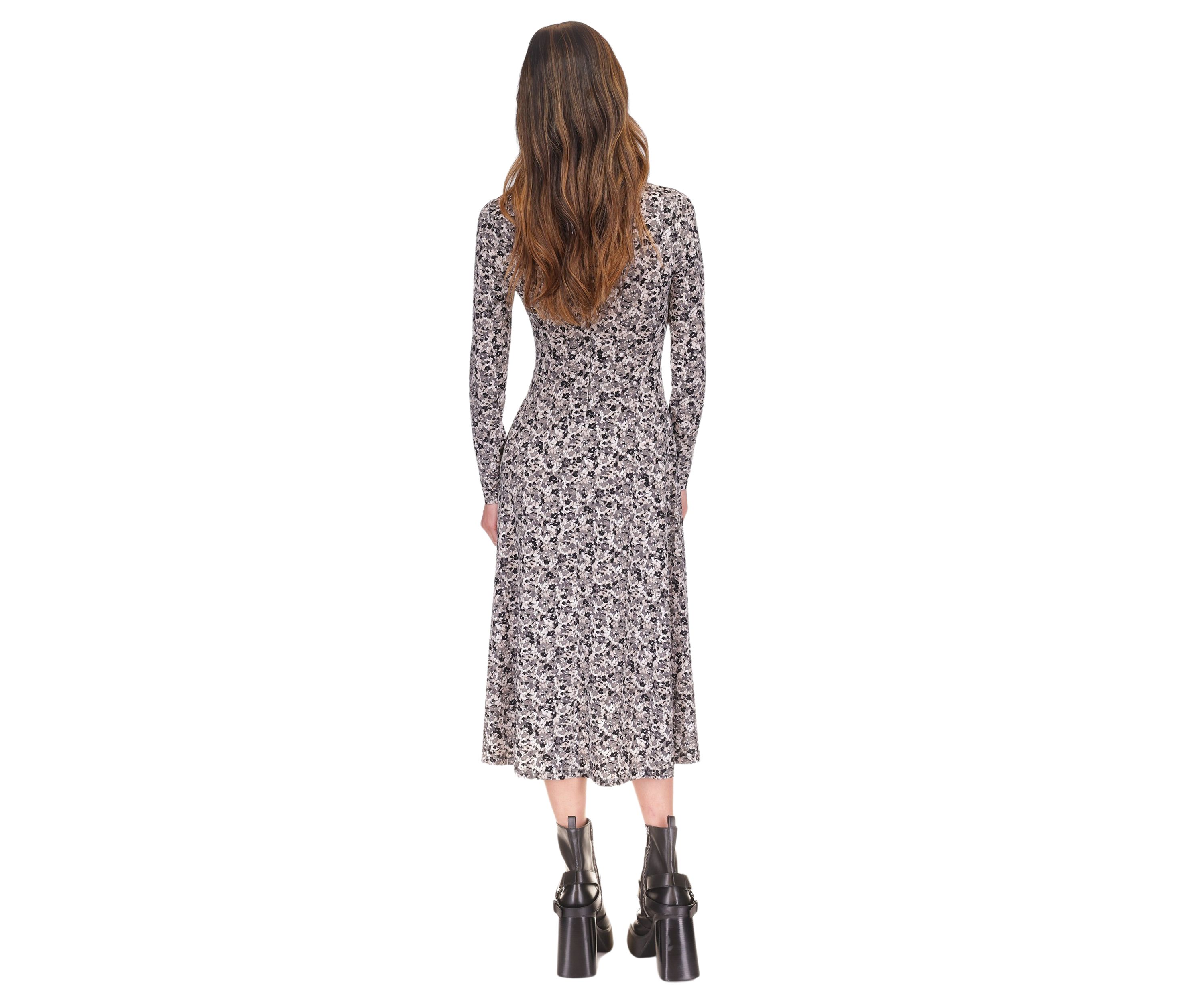 Womens Ditsy Floral Printed Dress