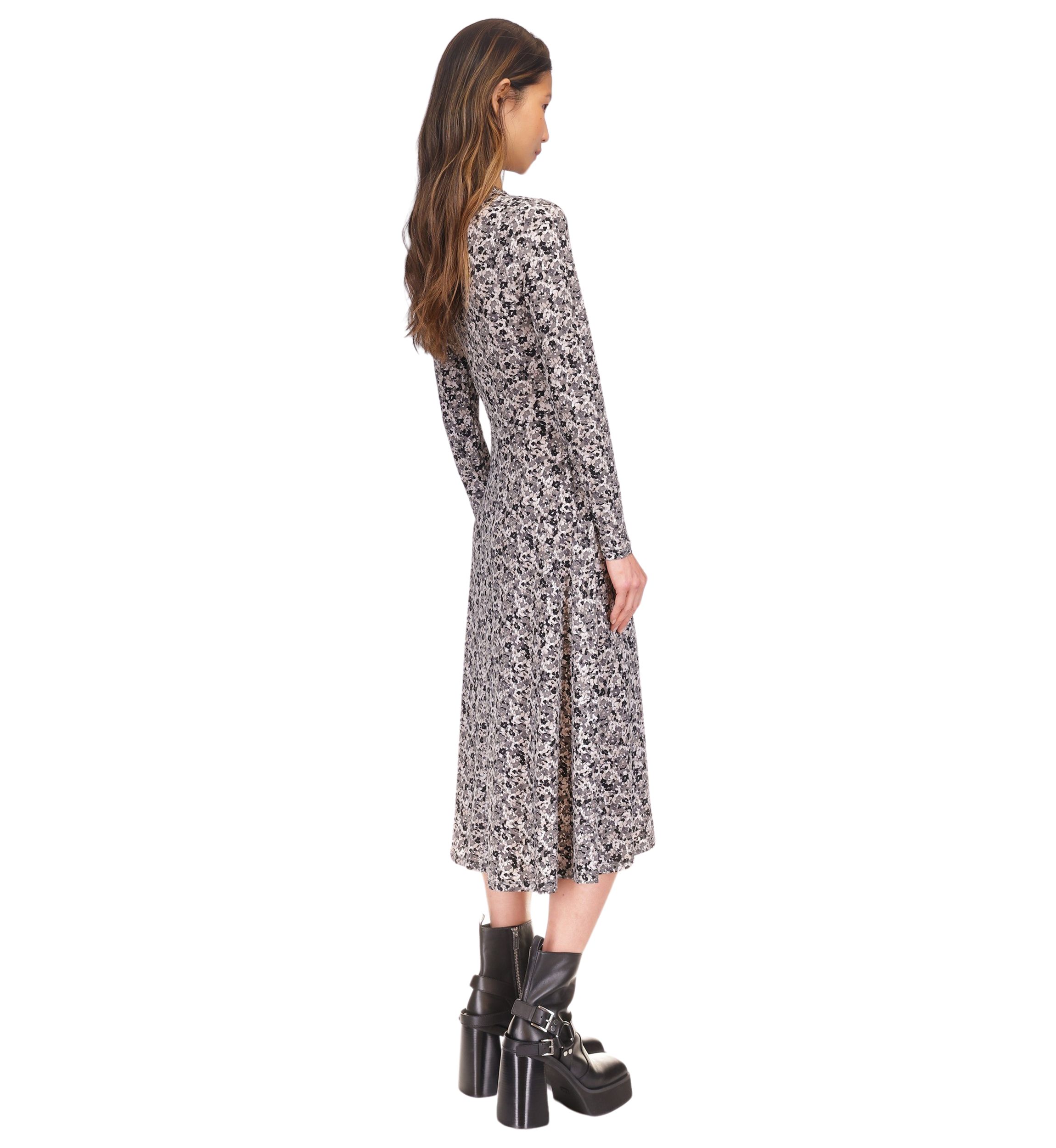 Womens Ditsy Floral Printed Dress