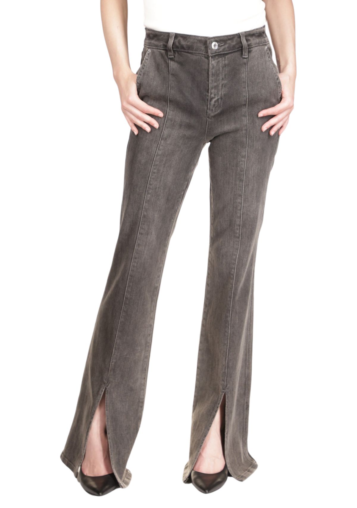 Womens Split Ankle Flare Jeans