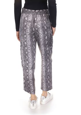 パンツ Michael Kors FW25 Printed satin pant (MT53H0DJLW NICKEL) Satin Wide-Leg Pants | Michael Kors [US]