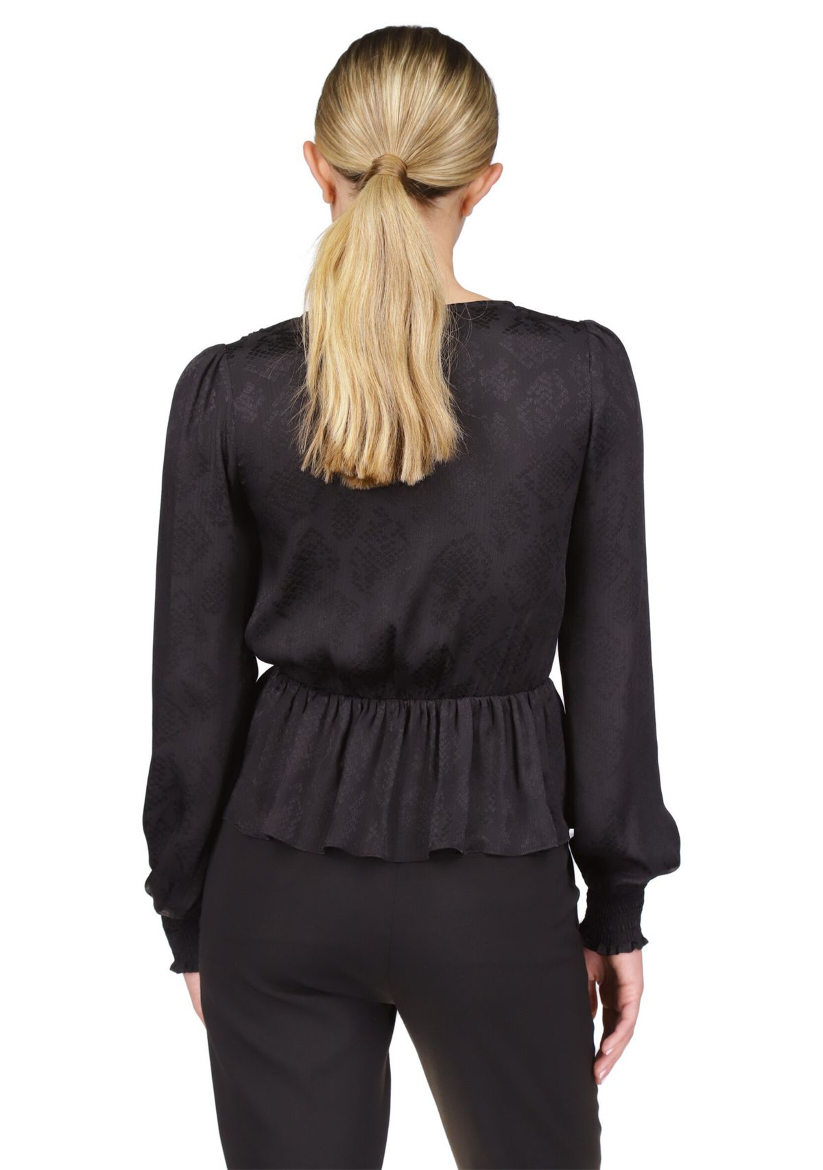 Womens Long Sleeve Wrap Top