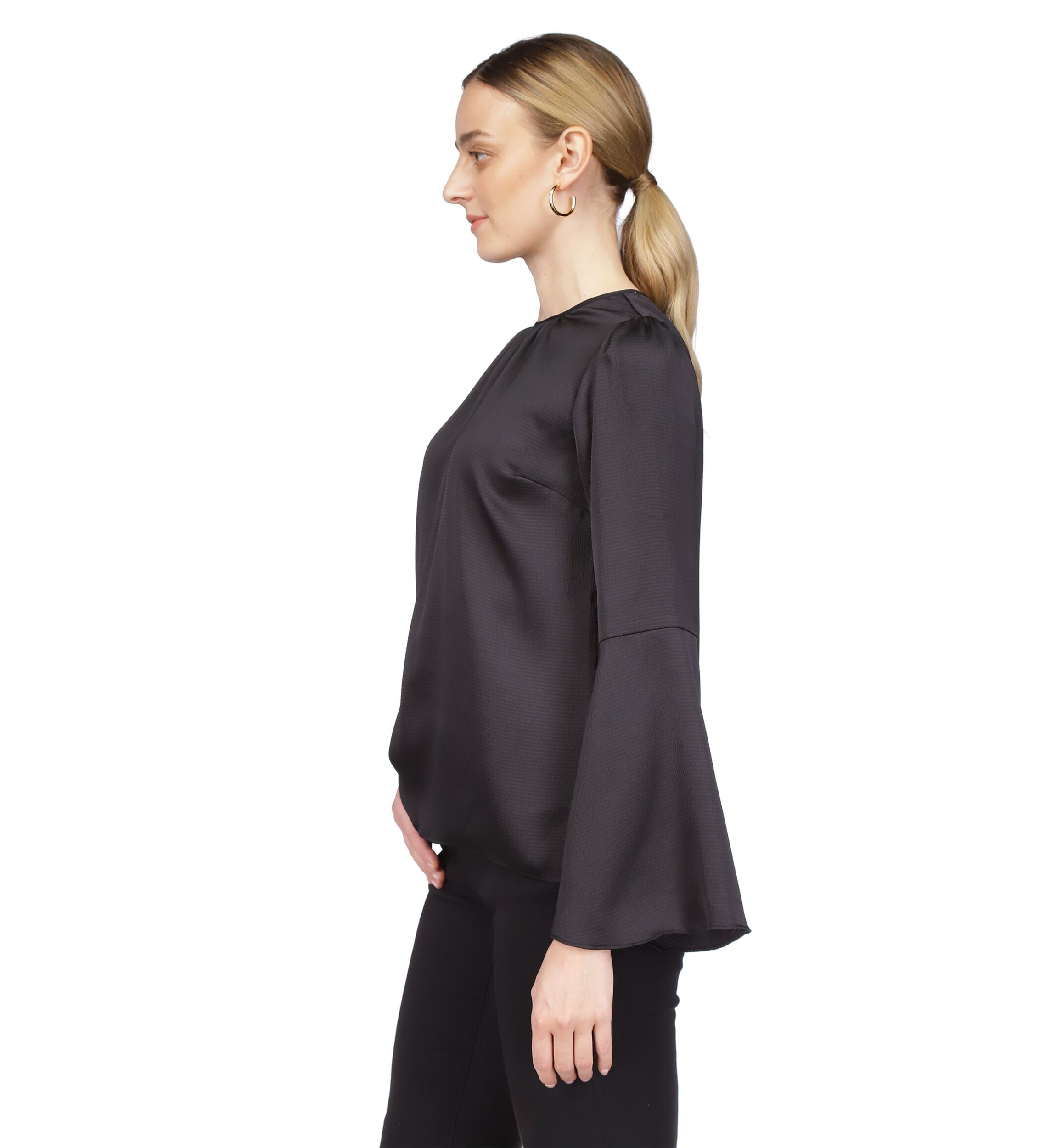 Womens Bell Sleeve Top