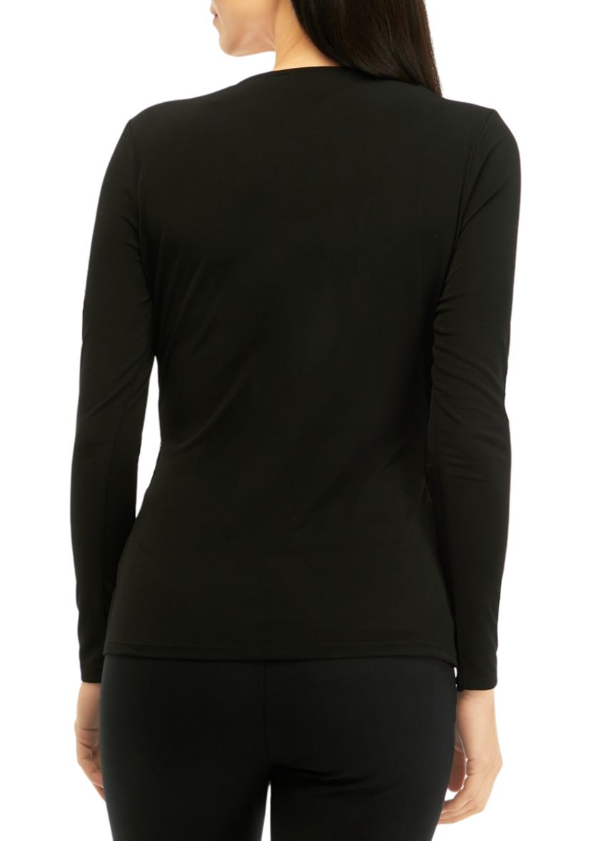 Womens Rhinestone Border Top