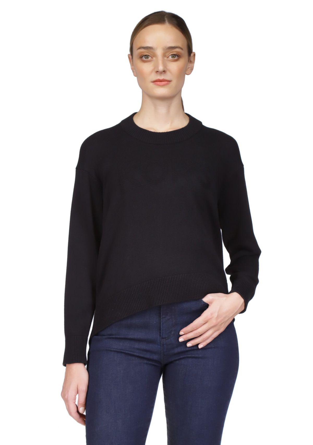 Womens High Low Sweater
