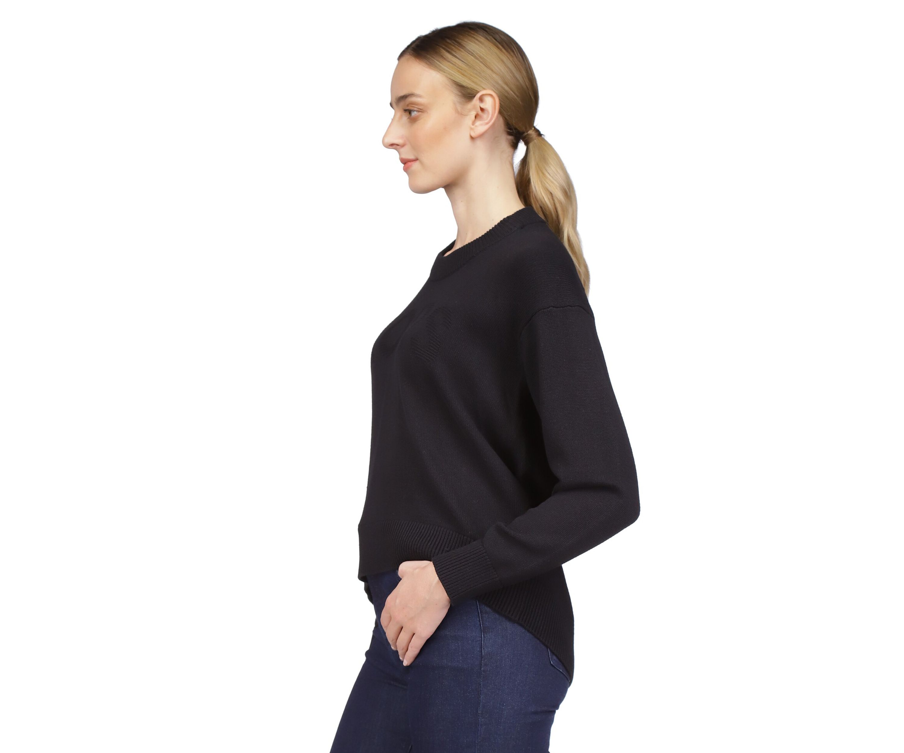 Womens High Low Sweater