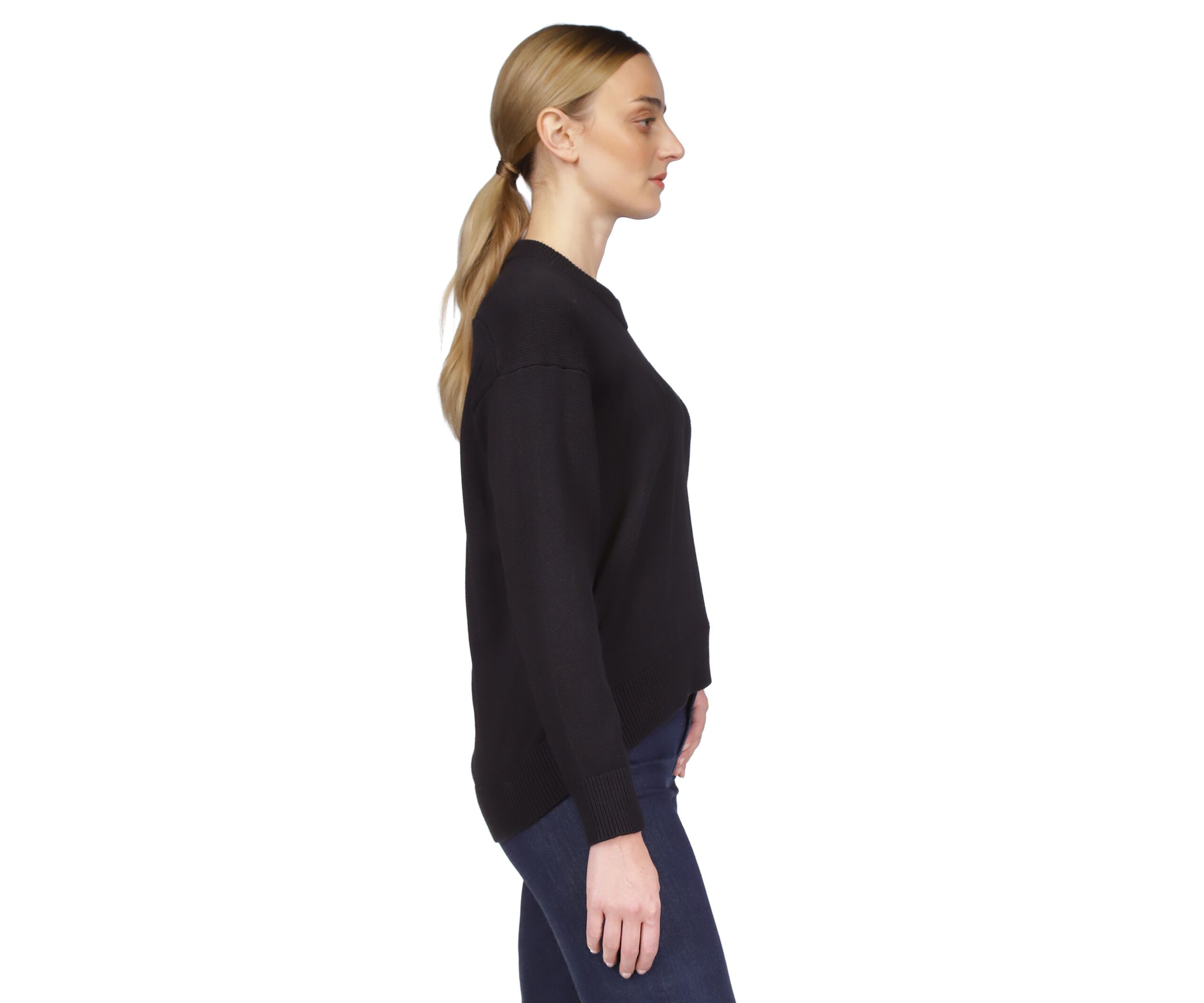 Womens High Low Sweater