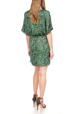 MICHAEL Michael Kors Pop Zebra Tie Wrap Dress | belk