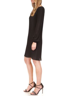 MICHAEL Michael Kors Women's Long Sleeve Pleated Release Mini Dress | belk