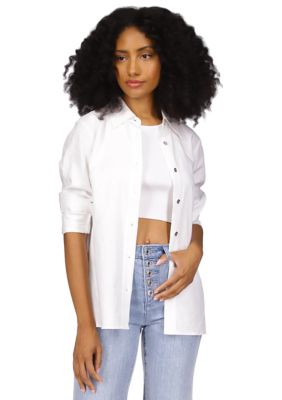 MICHAEL Michael Kors Linen Long Sleeve Shirt | belk