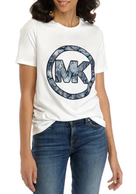 MICHAEL Michael Kors Women's Snake Print Logo T-Shirt | belk