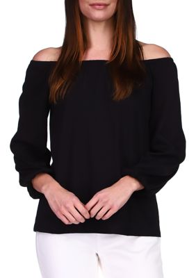 MICHAEL Michael Kors Women's Solid Off the Shoulder Top | belk