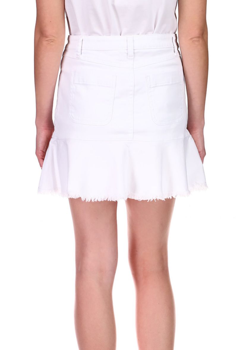 Womens Flounce Denim Skirt 