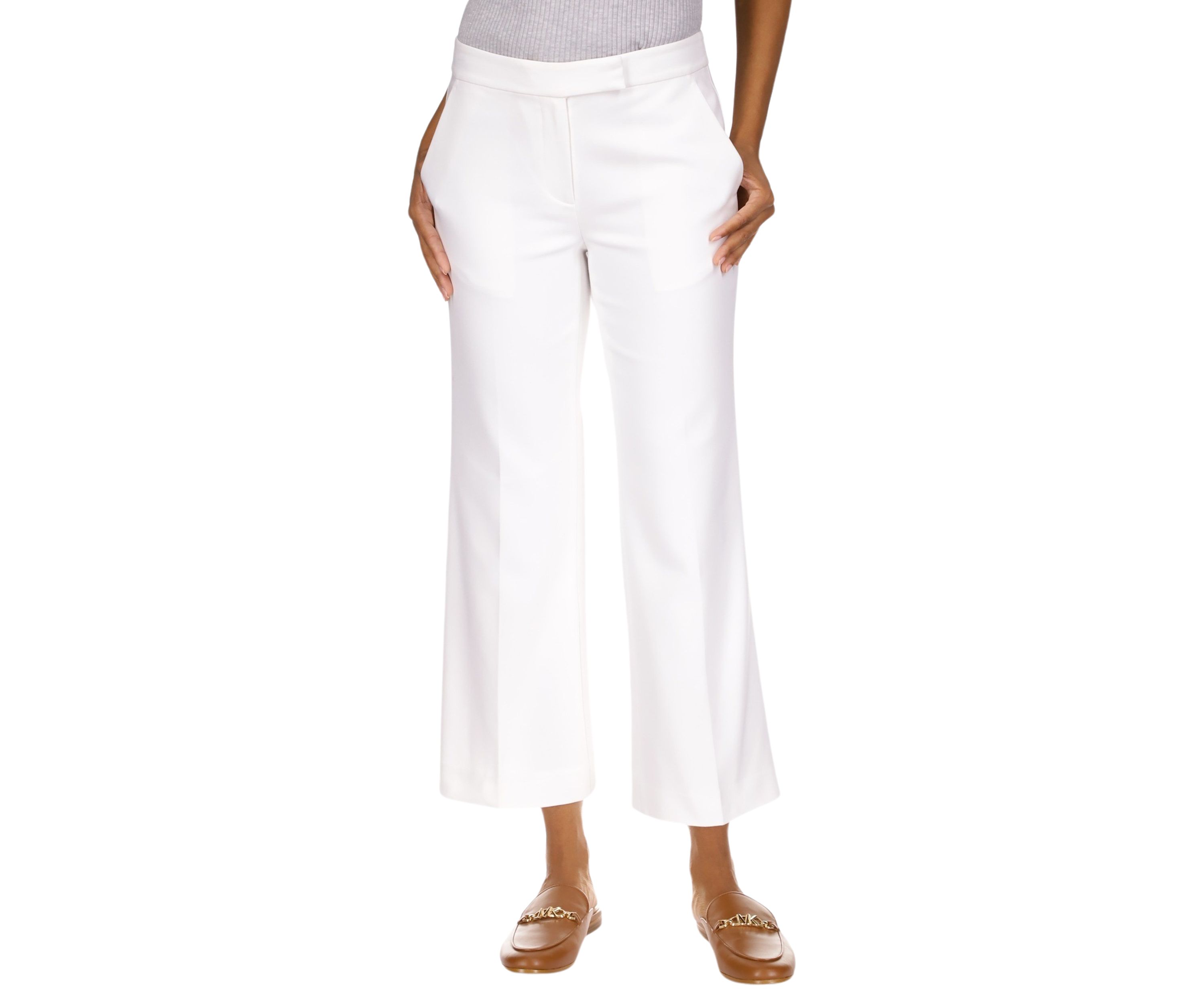 Womens Flare Ankle Pants