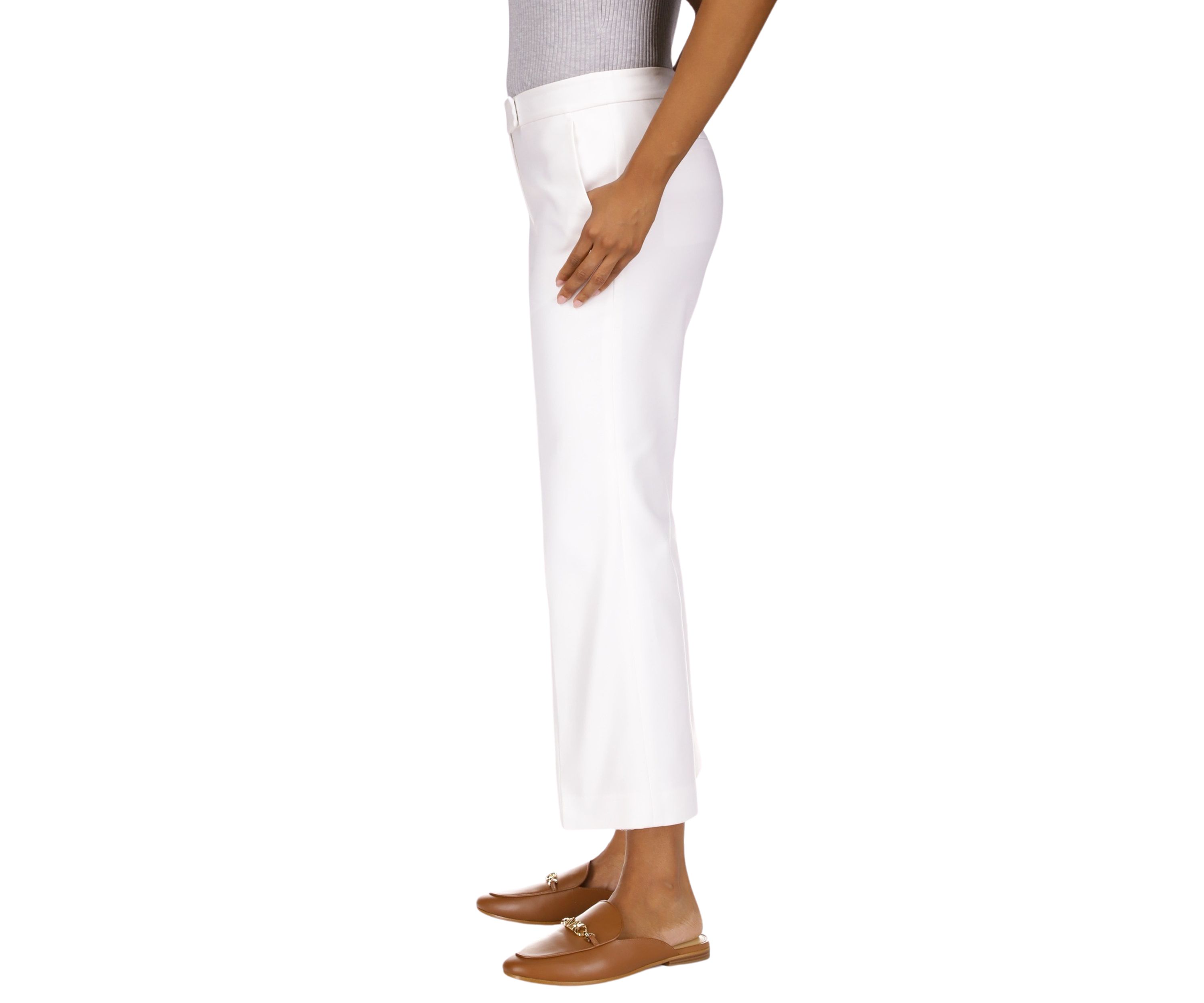 Womens Flare Ankle Pants