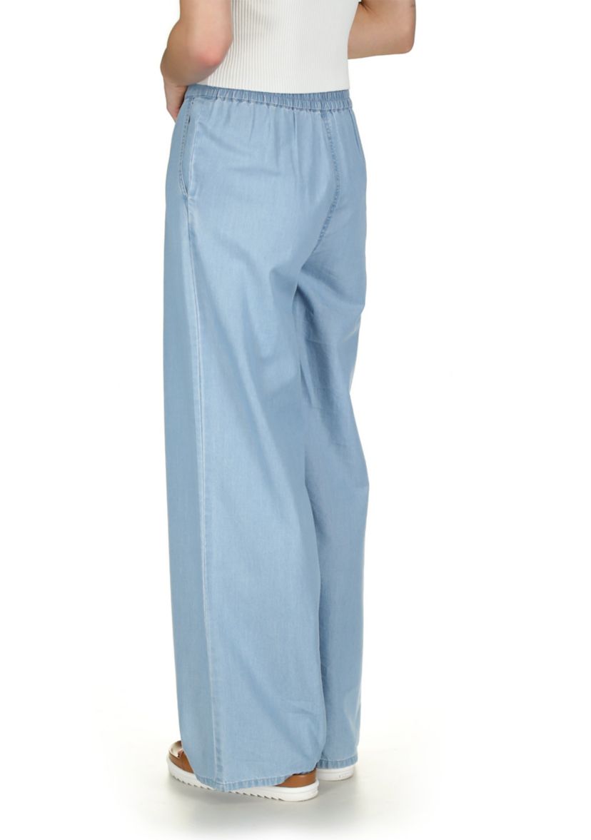 Womens Wide Leg Tencel Pants