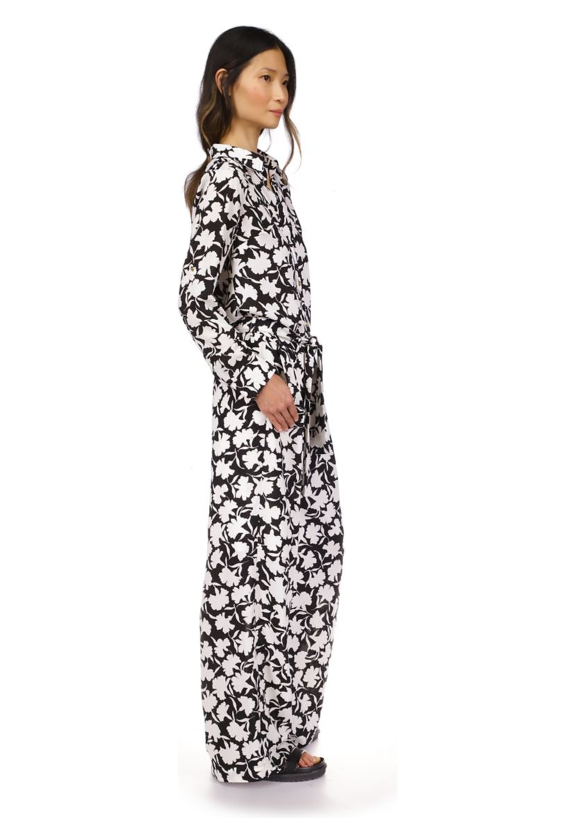 Womens Floral Wide Leg Soft Pants