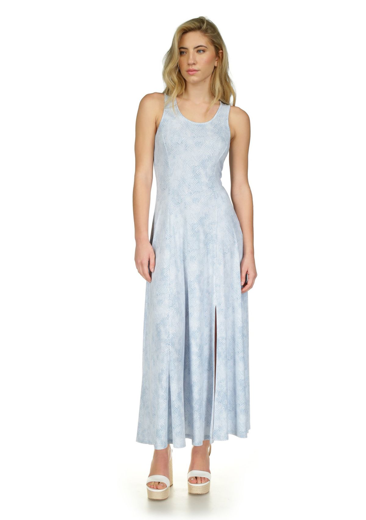 Womens Scoop Neck Maxi Tank Dress