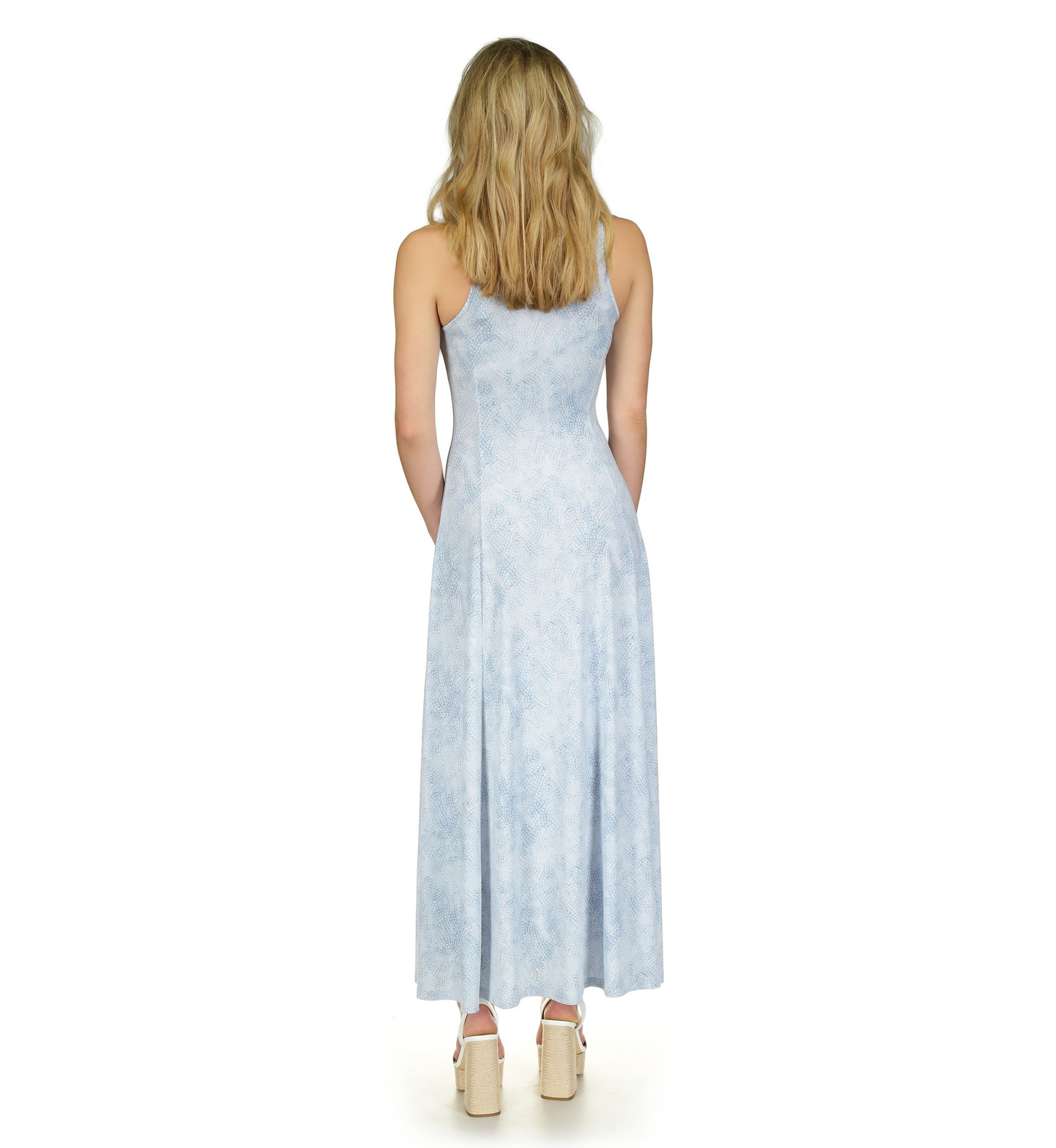 Womens Scoop Neck Maxi Tank Dress