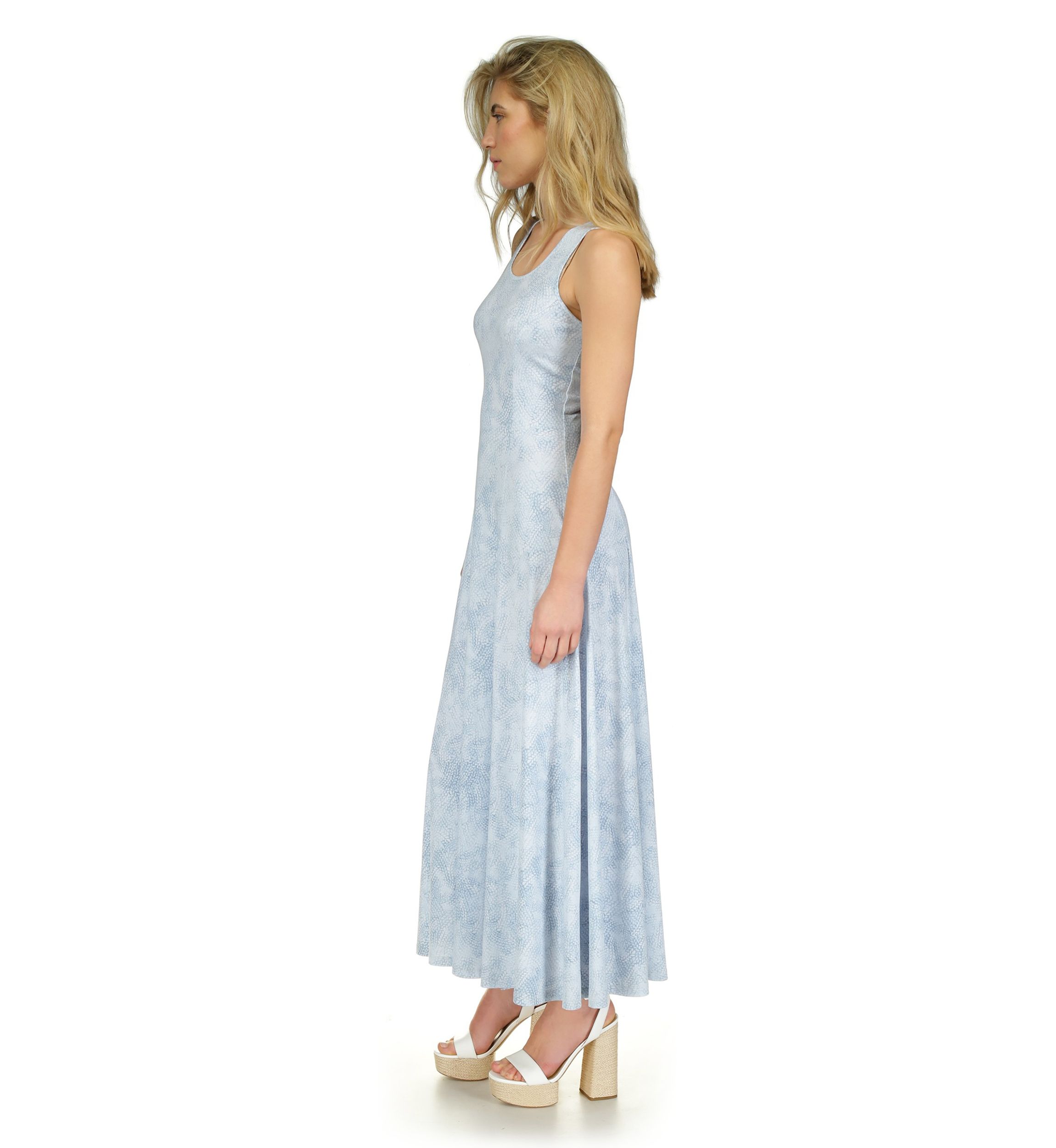 Womens Scoop Neck Maxi Tank Dress