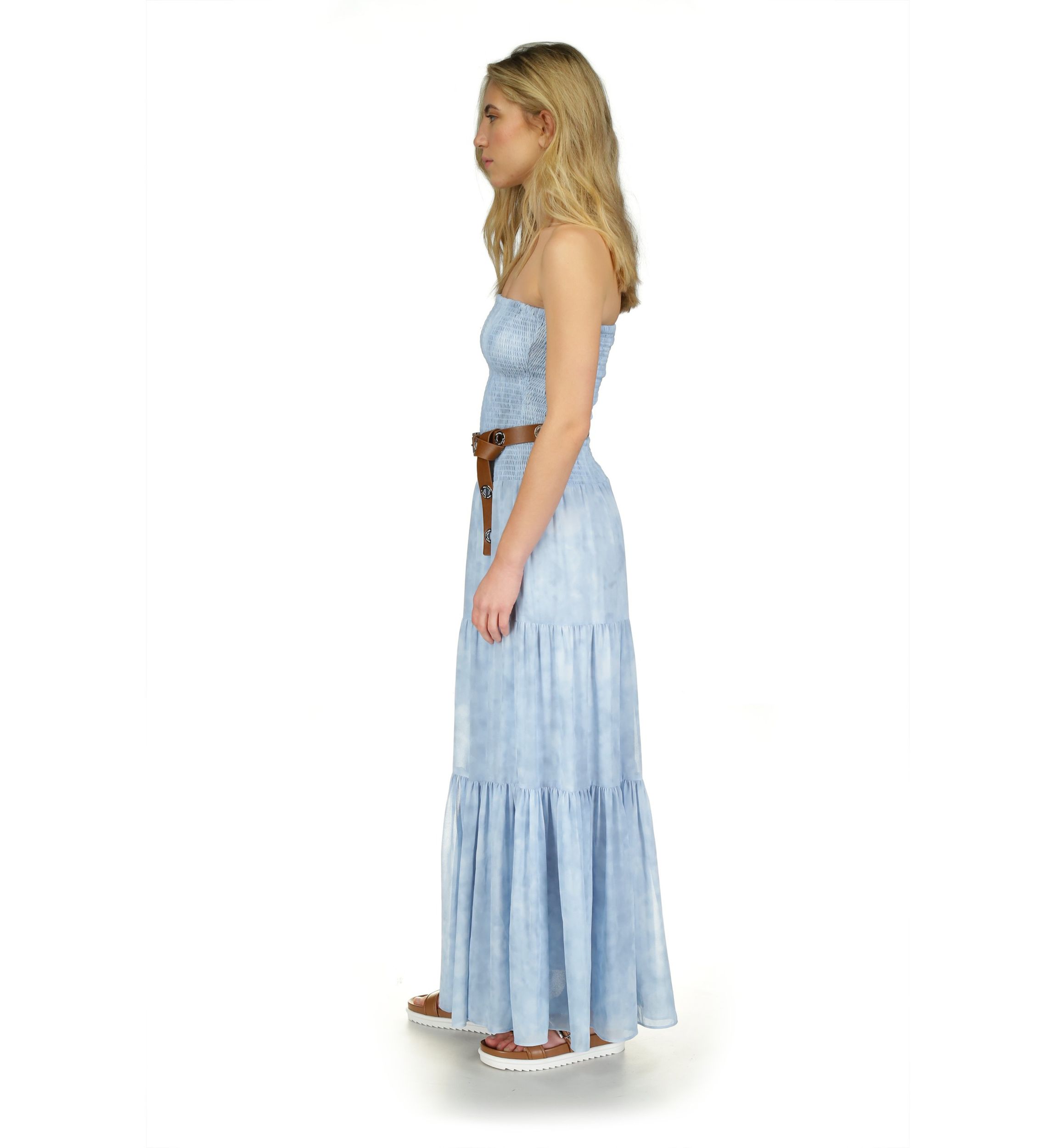 Womens Sun Bleach Maxi Smock Dress