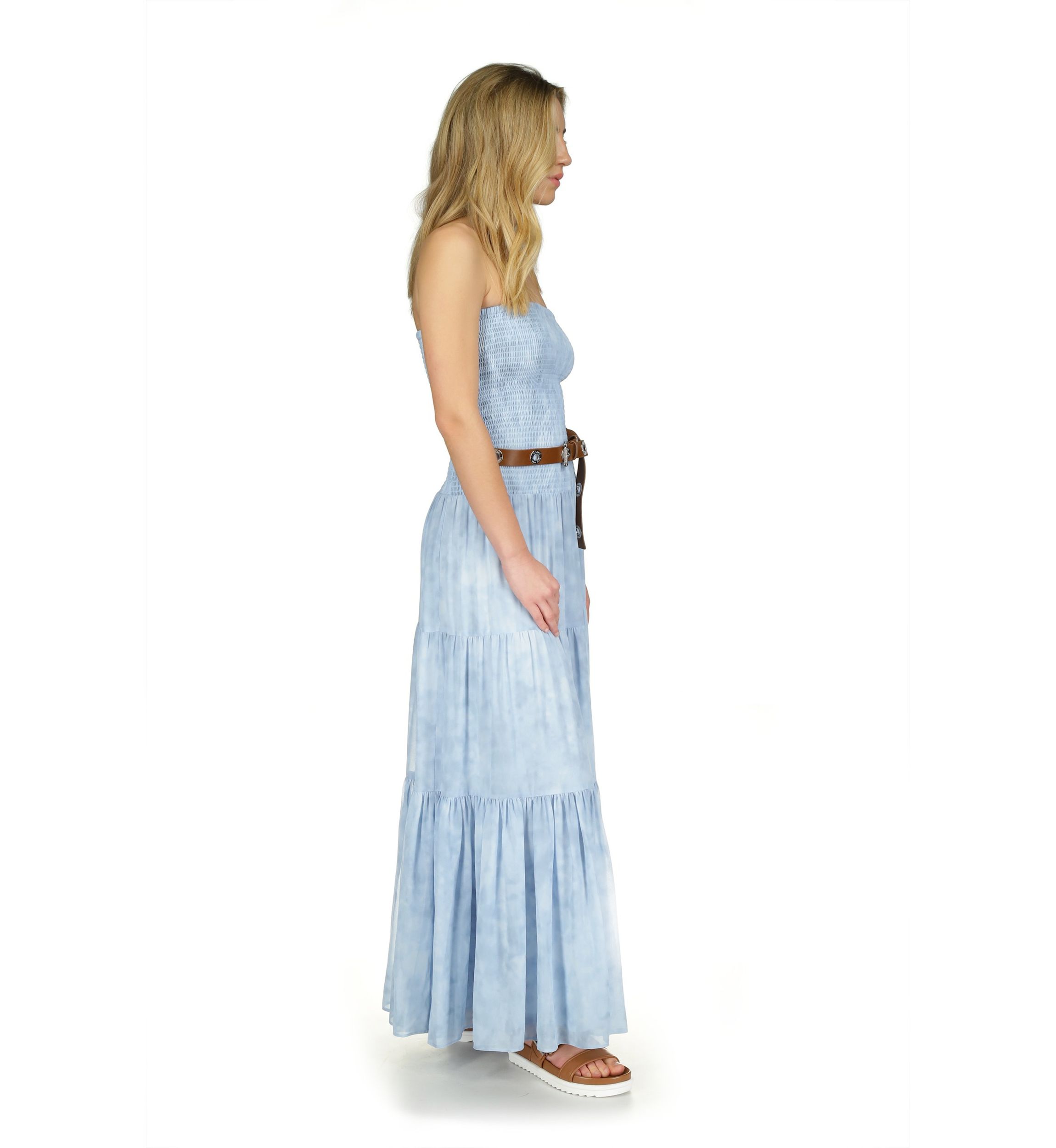 Womens Sun Bleach Maxi Smock Dress