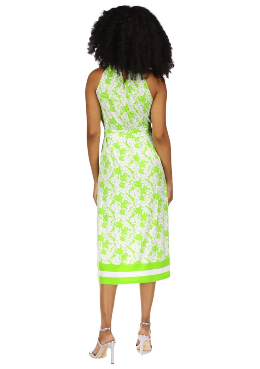 Womens Chain Neck Border Dress