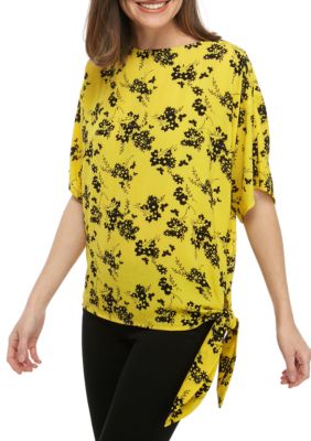 MICHAEL Michael Kors Floral Side Tie Blouse | belk