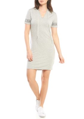 MICHAEL Michael Kors Logo Sleeve Hoodie Dress | belk