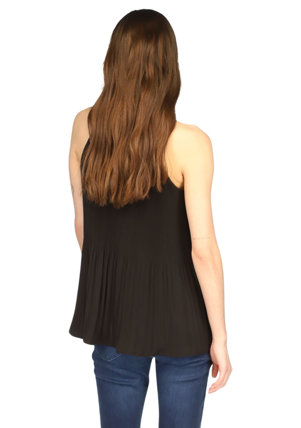 Womens Pleated Halter Top