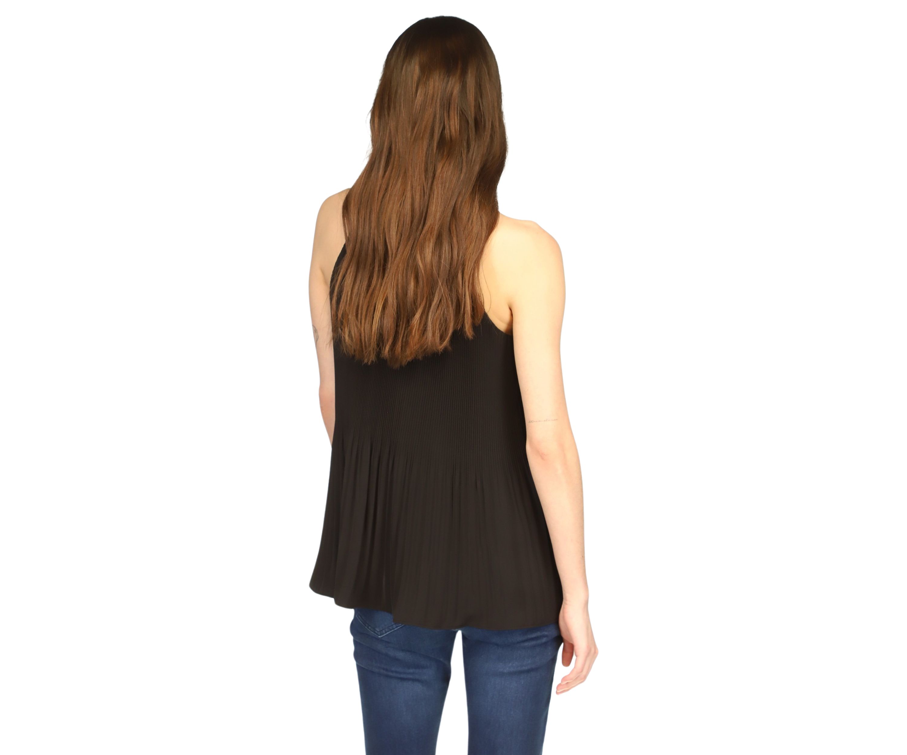 Womens Pleated Halter Top