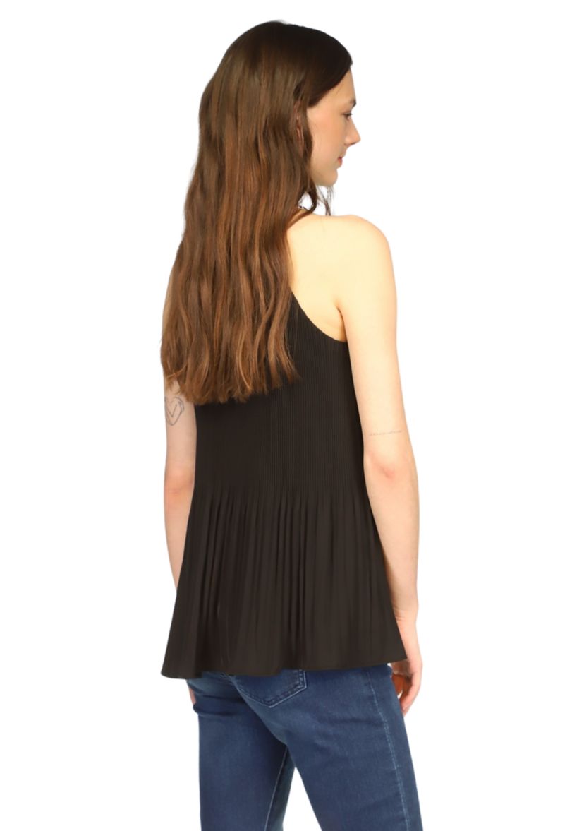 Womens Pleated Halter Top
