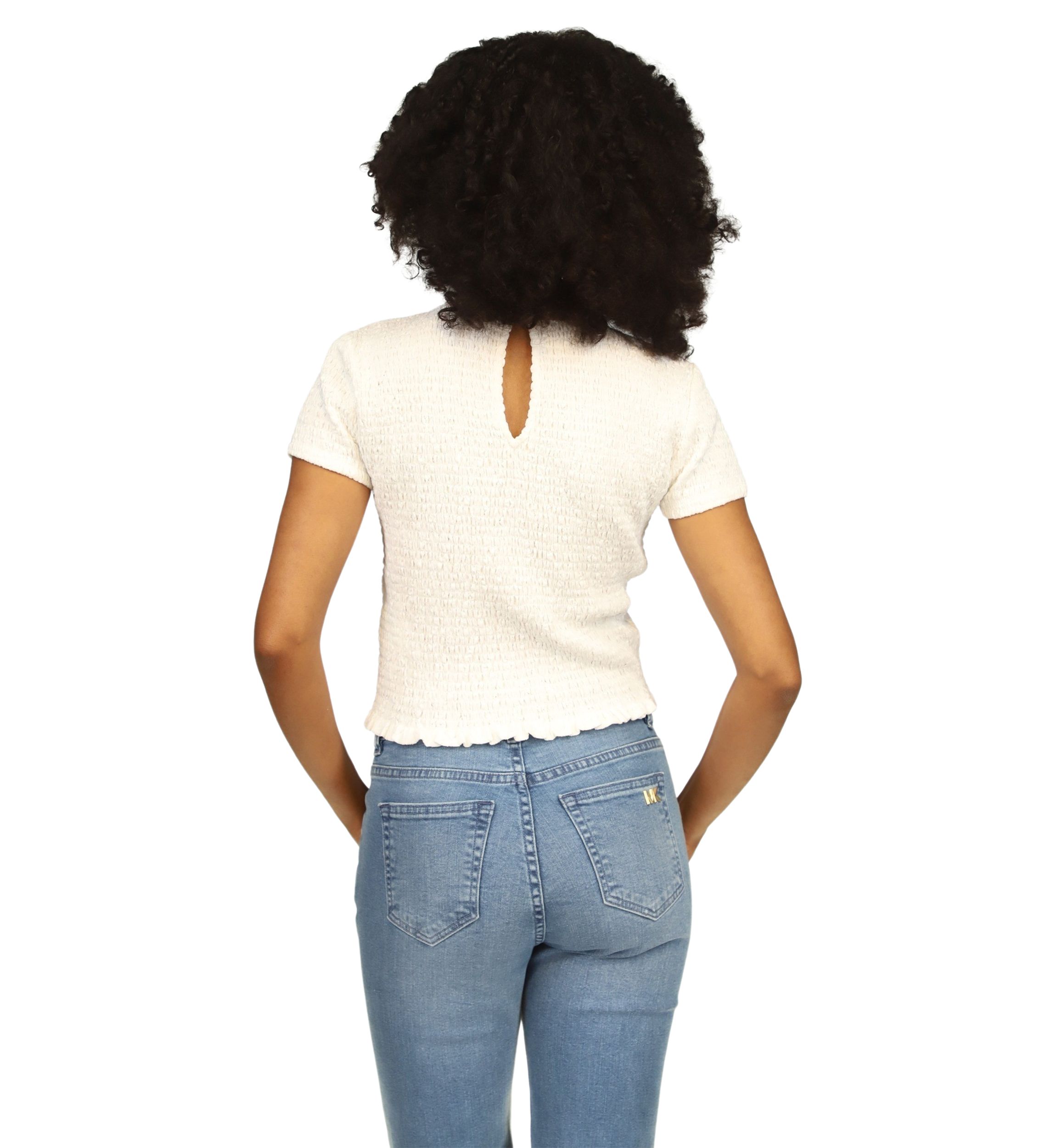 Womens Short Sleeve Ruched T-Shirt