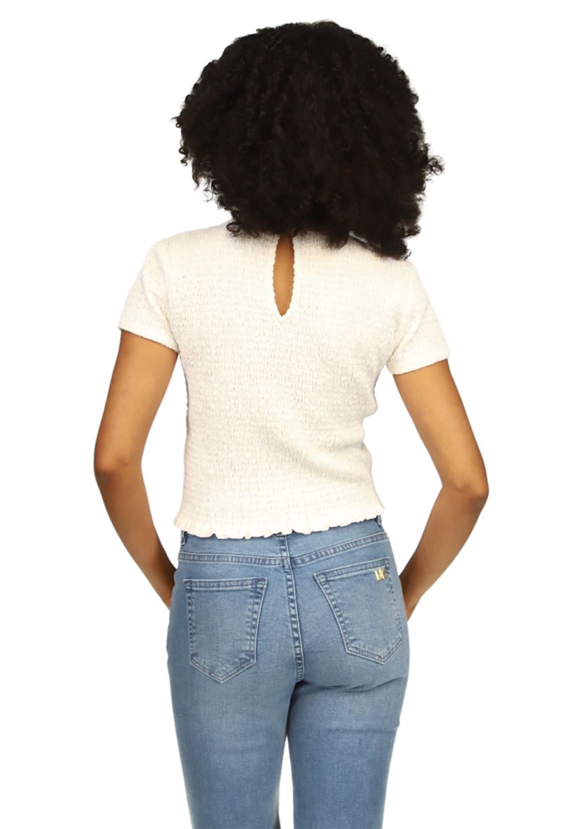 Womens Short Sleeve Ruched T-Shirt