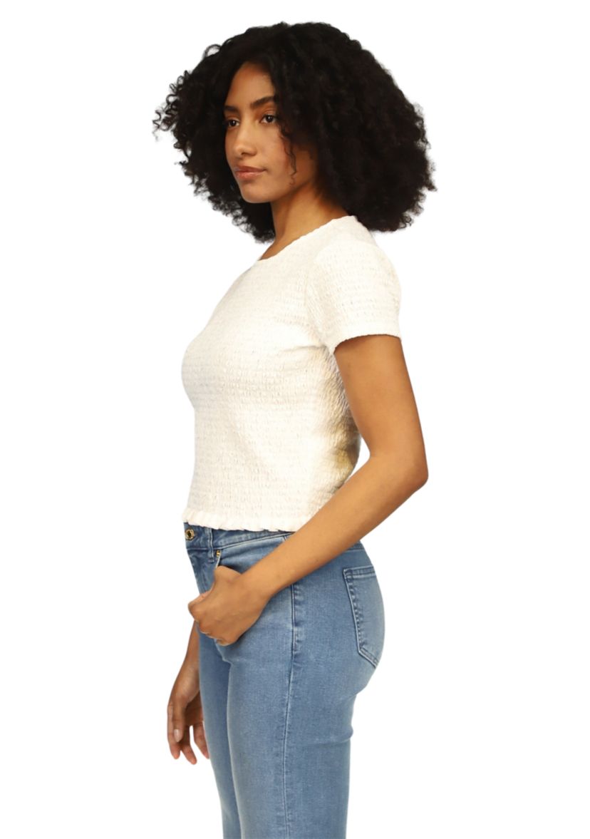 Womens Short Sleeve Ruched T-Shirt