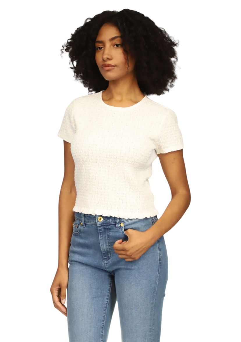 Womens Short Sleeve Ruched T-Shirt