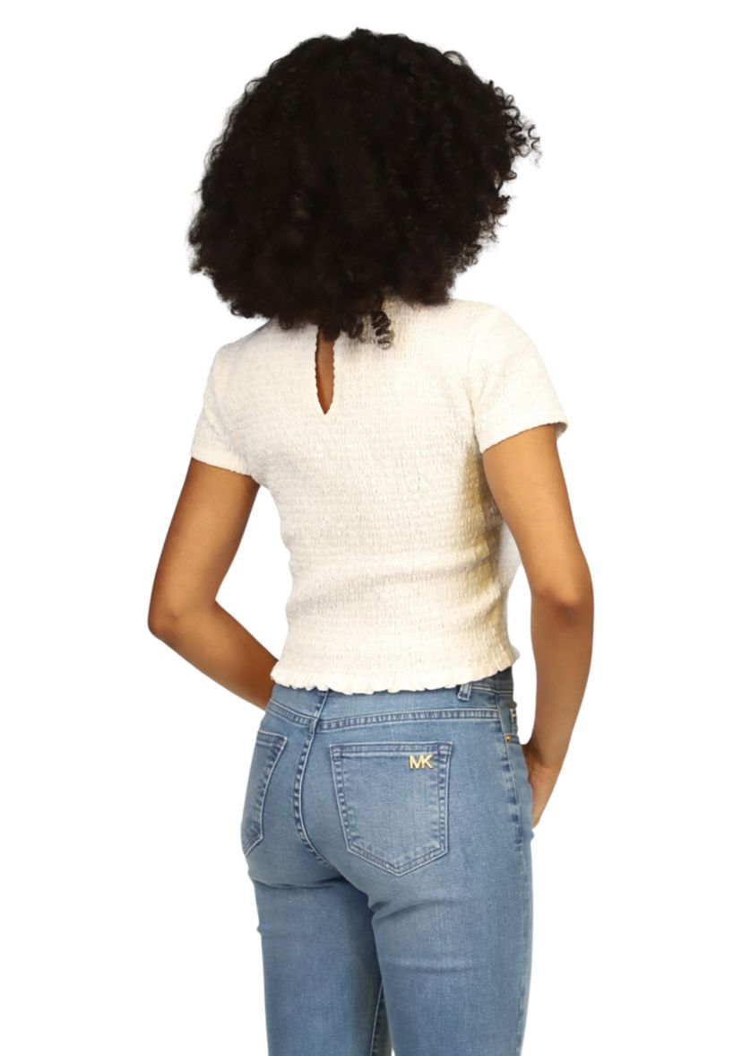 Womens Short Sleeve Ruched T-Shirt