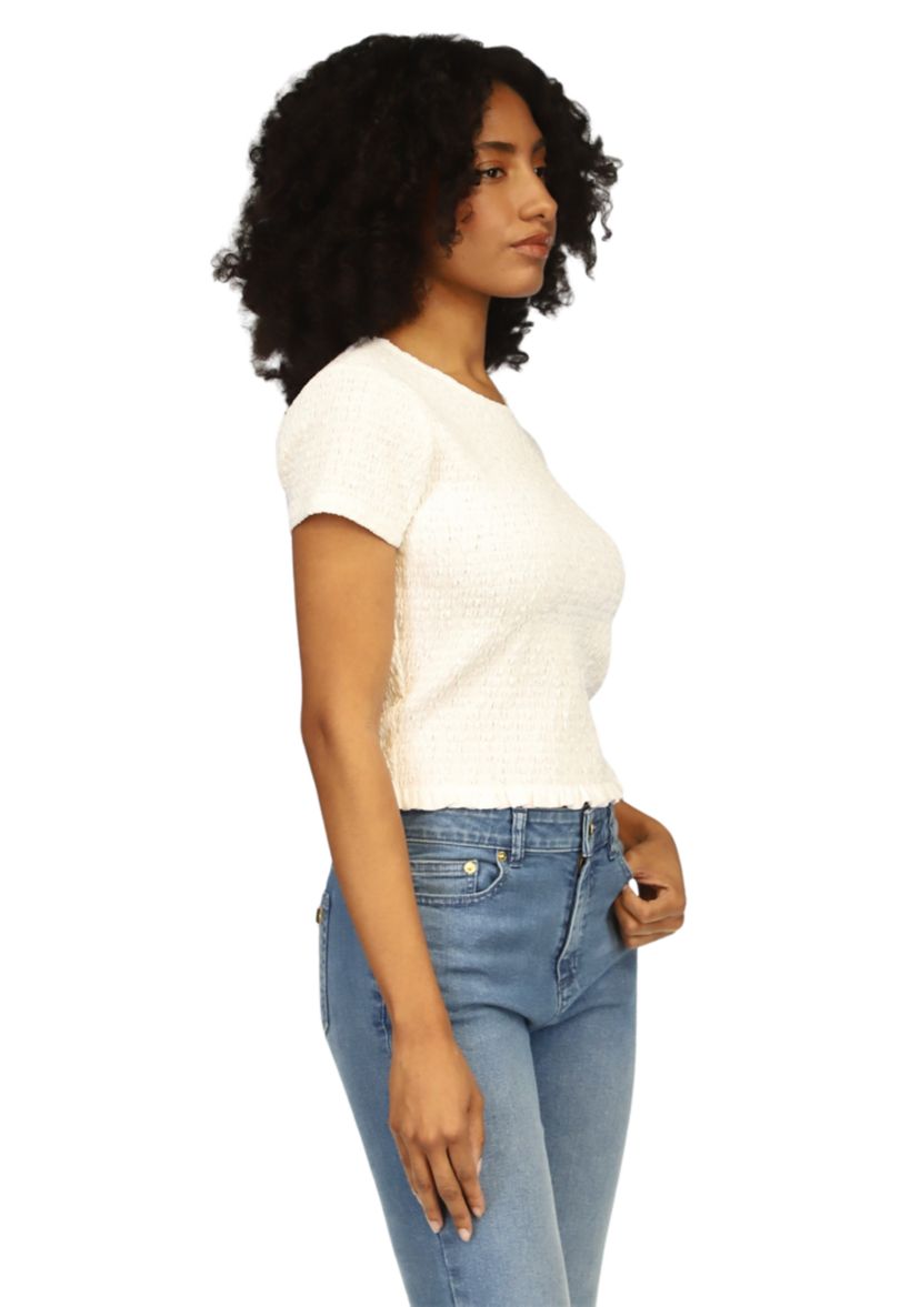 Womens Short Sleeve Ruched T-Shirt