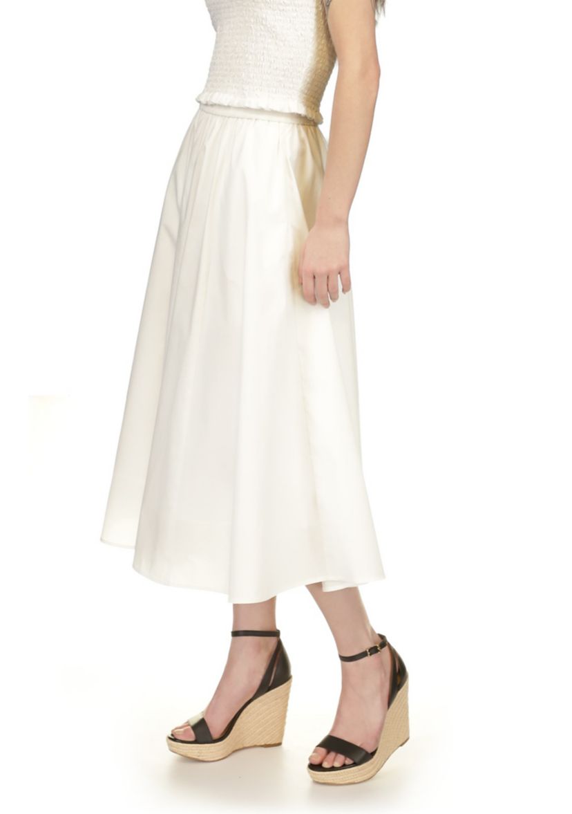 Womens A-Line Cotton Skirt