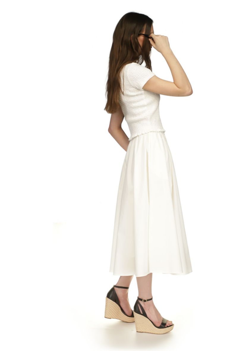 Womens A-Line Cotton Skirt